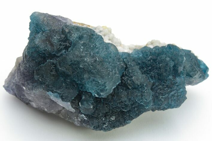 Blue, Cubic/Octahedral Fluorite Encrusted Quartz - Inner Mongolia #224791